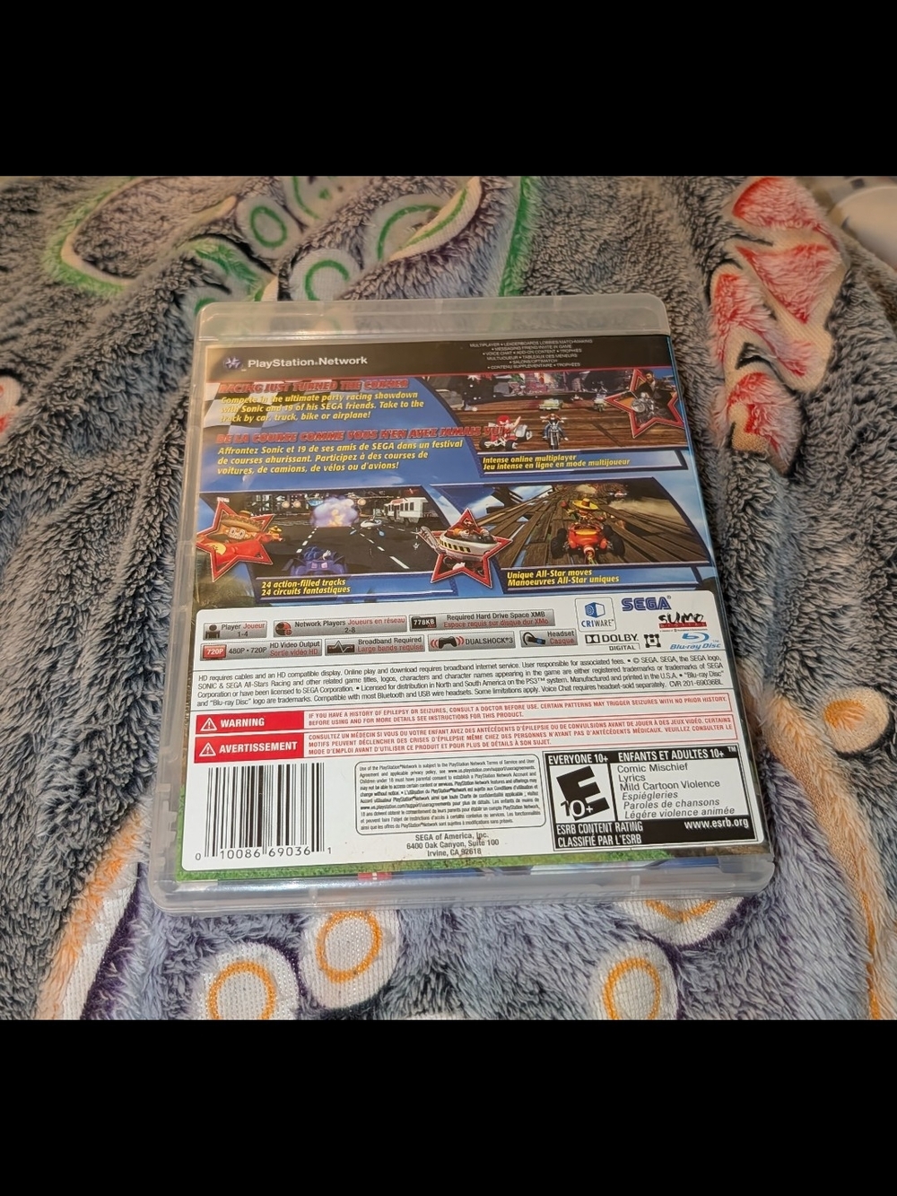Sonic & All-Stars Racing (PS3) - Blue - Picture 2 of 4